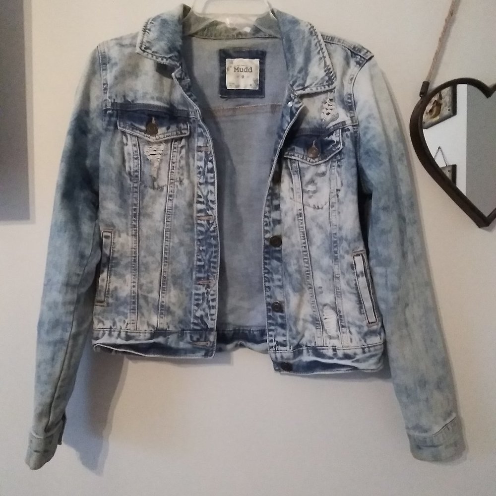 Mudd light denim jacket size medium